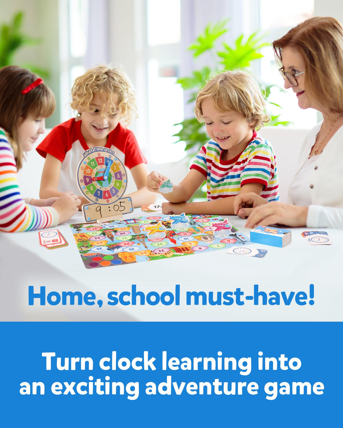 Coogam dry-erase time cards provide reusable handwriting practice.