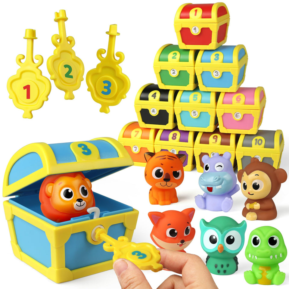 Coogam fine motor animal puppets in hand for imaginative play and storytelling