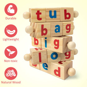 Coogam foldable flash cards help cover site words during word-building sessions