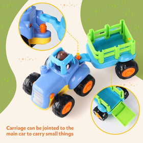 Coogam bulldozer toy durable design supports long-lasting indoor construction games.
