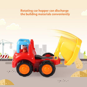 Coogam friction tractor with wagon provides smooth push-and-go action for kids.