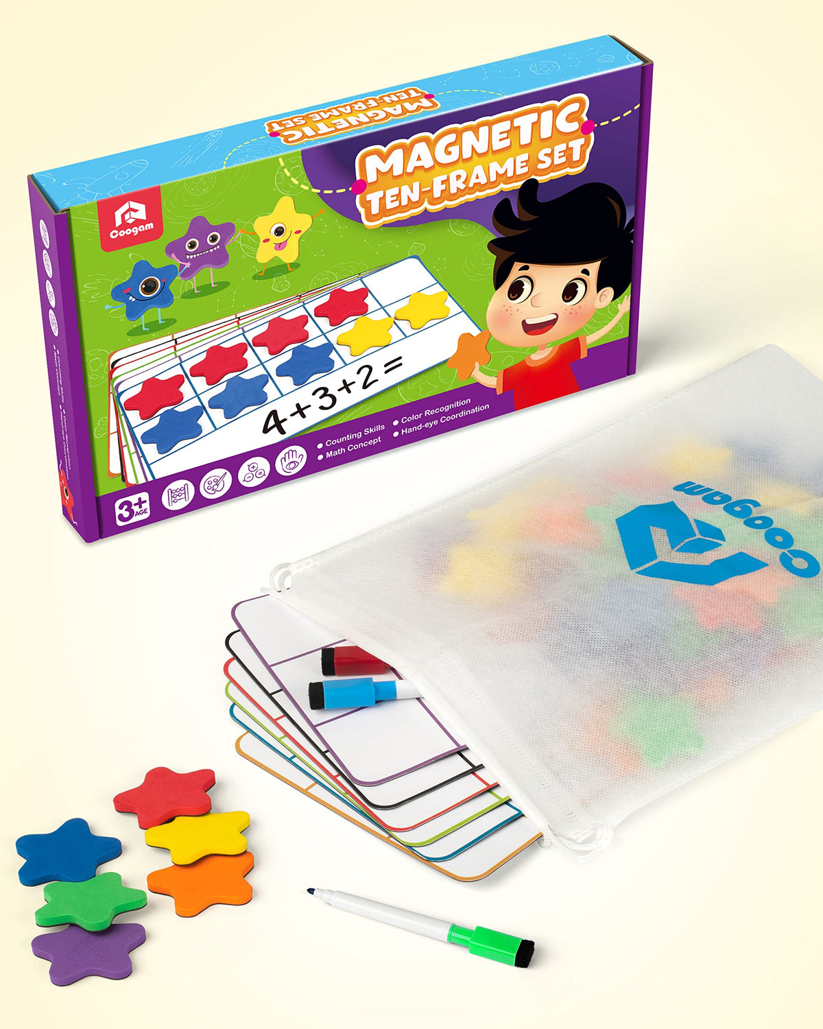 Coogam homeschool math manipulative set supports early math exploration.