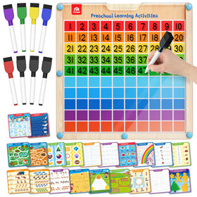 Coogam hundred-board math manipulative for hands-on number sense and handwriting practice.