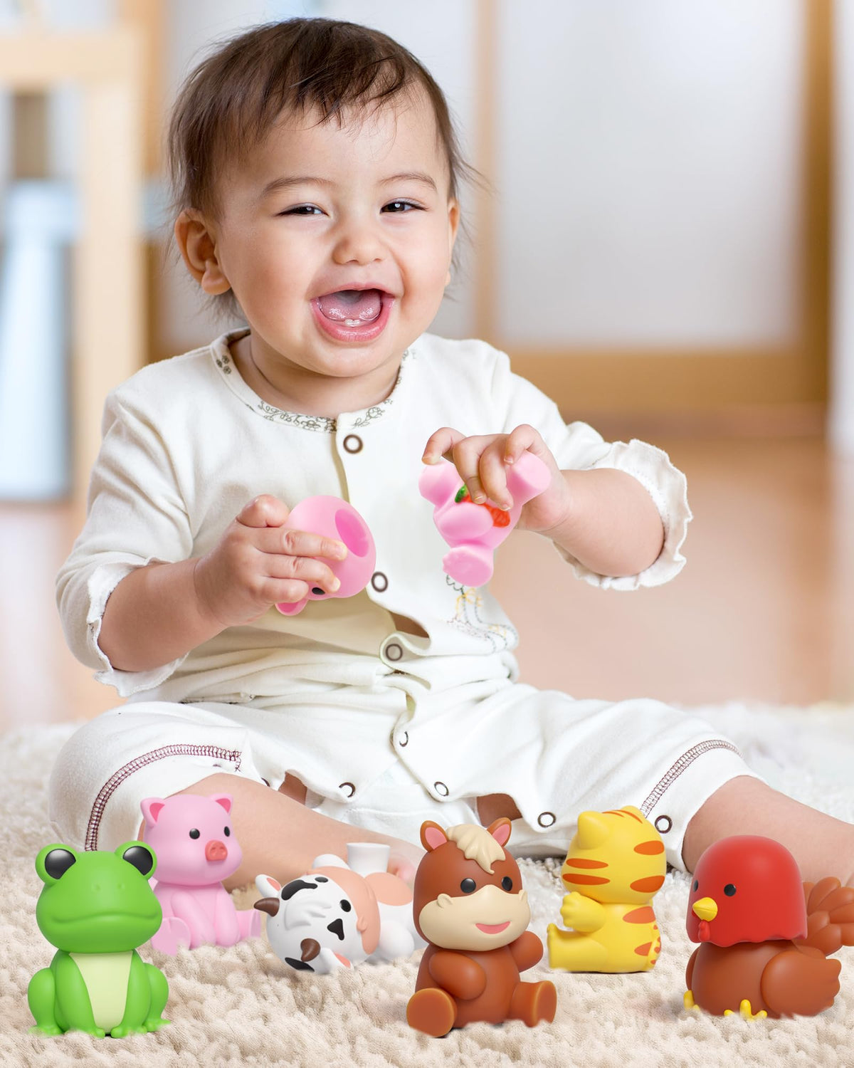 Coogam learning storytelling toy invites creative narratives with farm characters.