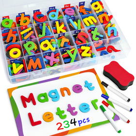 Coogam magnetic letters 234-pcs foam kit for classroom spelling practice