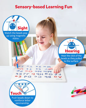 Coogam magnetic letters board made of lead-free ABS for safe play