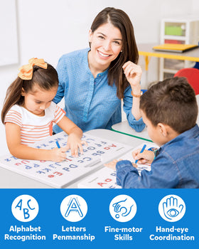Coogam board highlights stroke directions with numbered guides