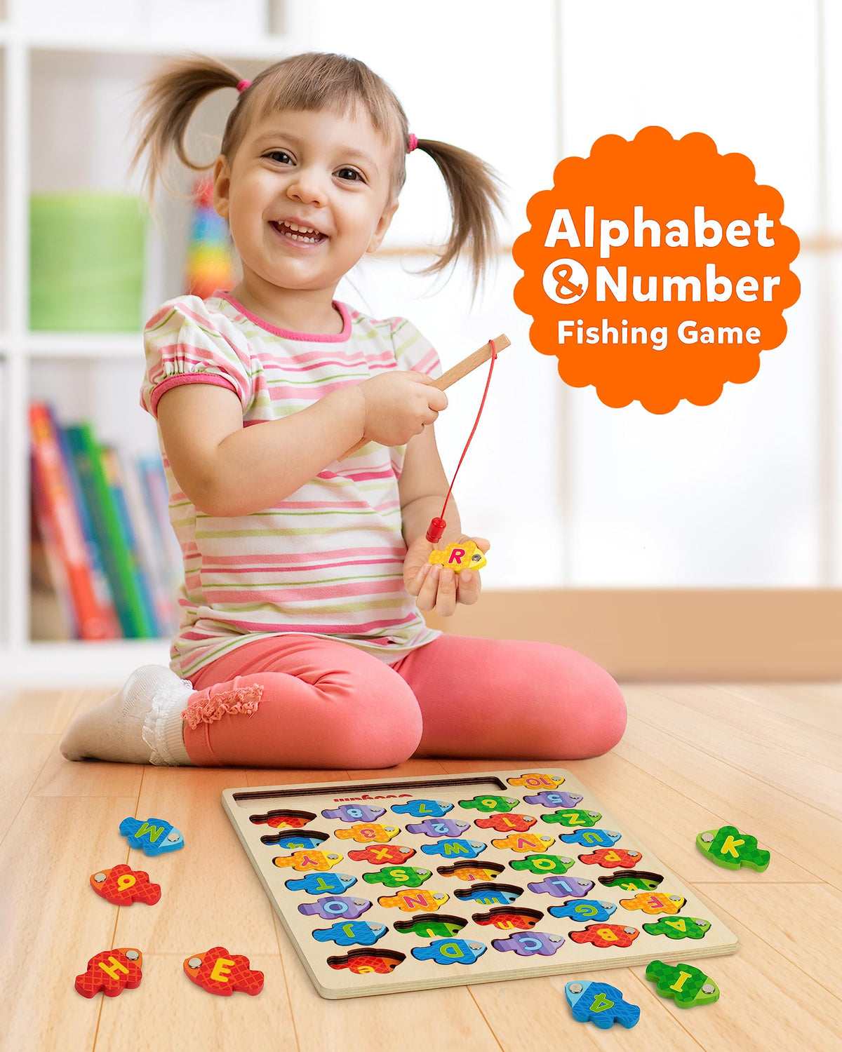 Coogam number fish for helping kids learn counting through play.