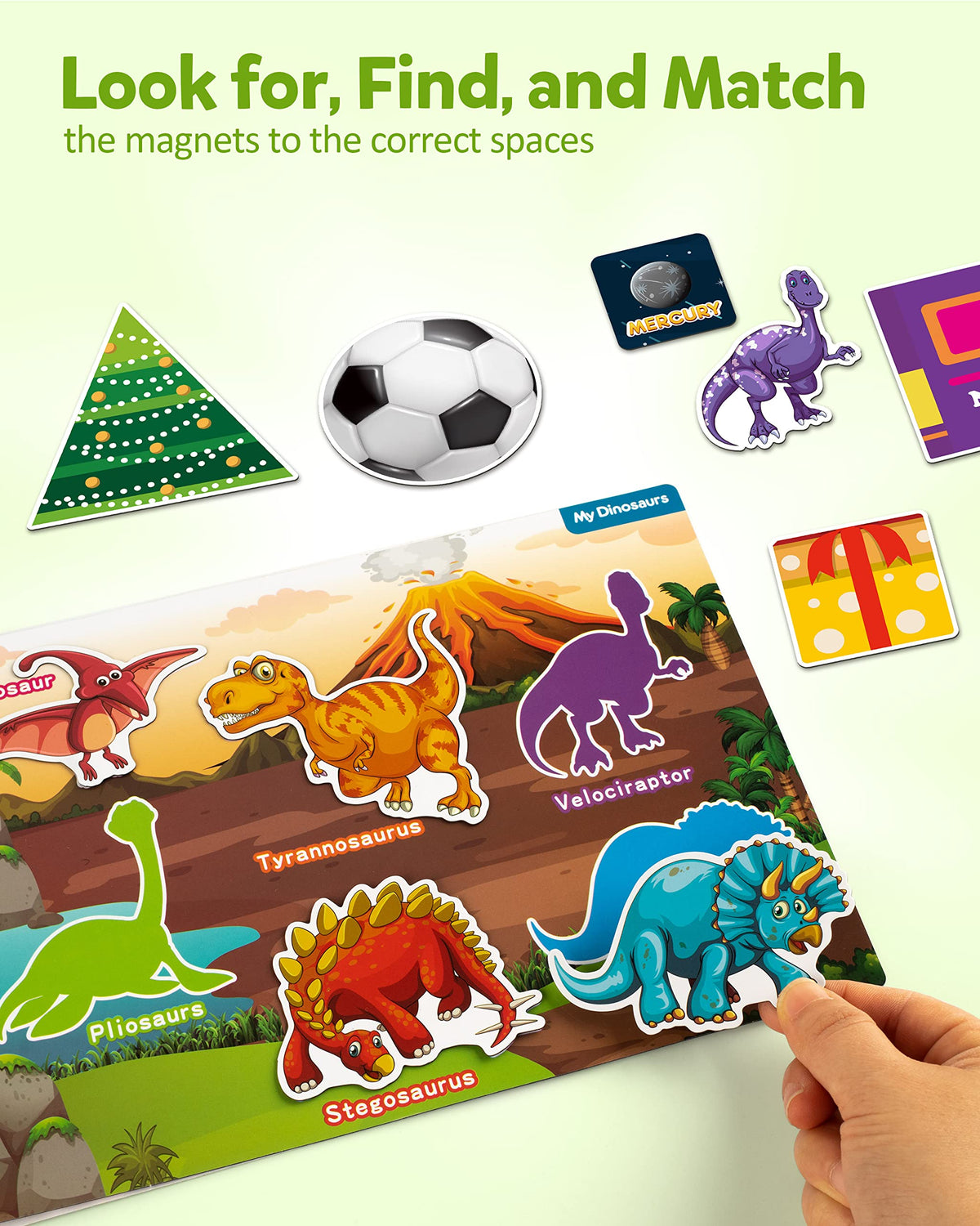 Coogam magnetic pieces for matching and fine motor practice