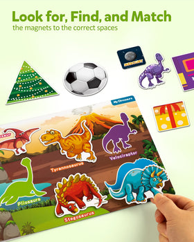 Coogam magnetic pieces for matching and fine motor practice