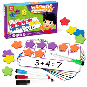Coogam magnetic ten-frame board collection for hands-on number sense.