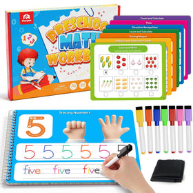Coogam Math Learning Workbook cover with vibrant visuals to spark early math engagement