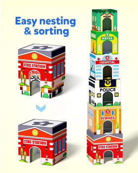 Coogam number boxes with color sorting support early math and classification skills.