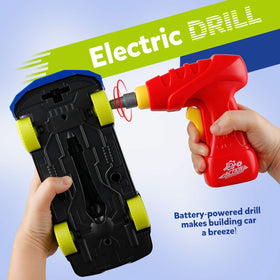 Coogam Racing Car lights and sounds feature demonstrated during play, enhancing sensory engagement.