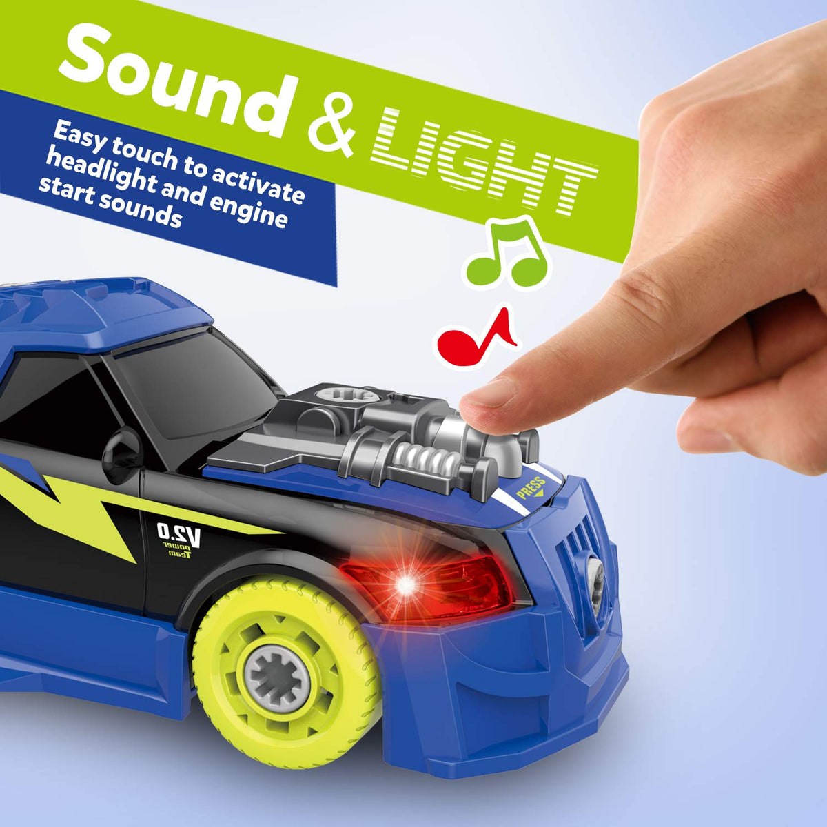Coogam ABS material build shown as a safe, durable toy for quick assembly sessions.