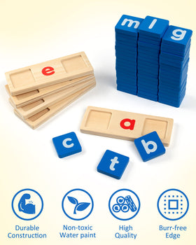 Coogam reading set close-up with vibrant cards and blocks