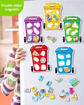 Pieces made from recyclable cardboard used in Coogam sorting toy.