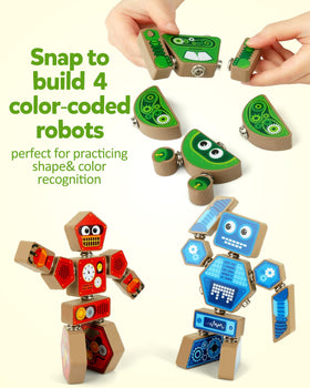 Coogam robot builder arm leg set demonstrates easy assembly and imaginative design