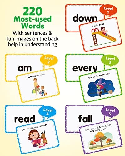 Coogam color coded sleeves help distinguish levels for age based word practice