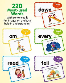 Coogam color coded sleeves help distinguish levels for age based word practice