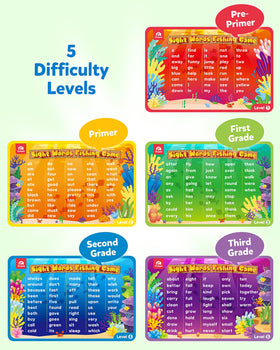 Coogam sight-words wooden fish collection for engaging word practice.