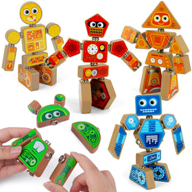 Coogam Snap Together Robot structure shows modular blocks for creative STEM play
