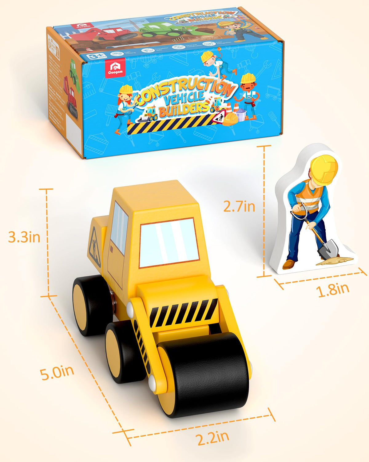 Coogam Snap Together Vehicle assembly-play – versatile STEM toy for indoor and outdoor use.