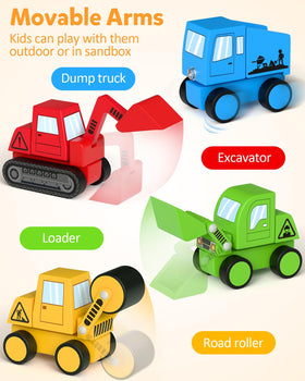 Coogam Snap Together Vehicle dump-truck – colorful take apart toy encourages problem solving.