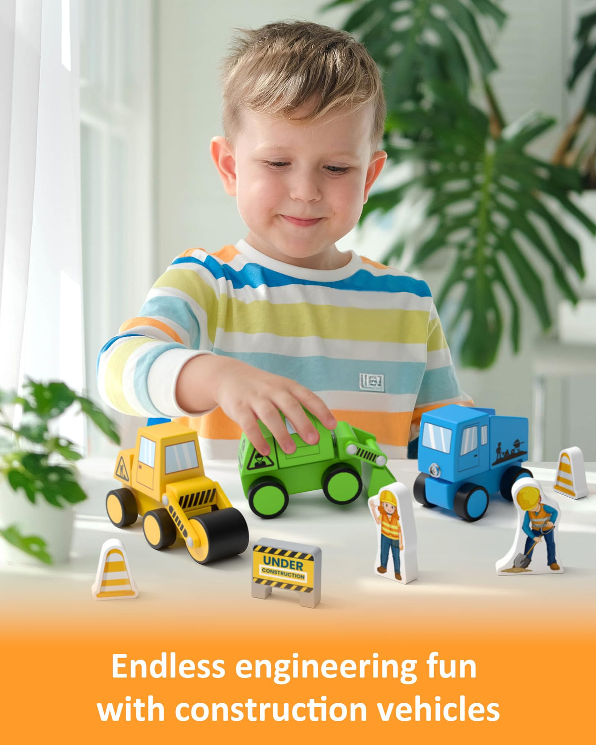 Coogam Snap Together Vehicle road-signs – adds realistic role play and spatial awareness.