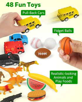 Coogam Sorting Toy pull-back vehicles for fine motor play