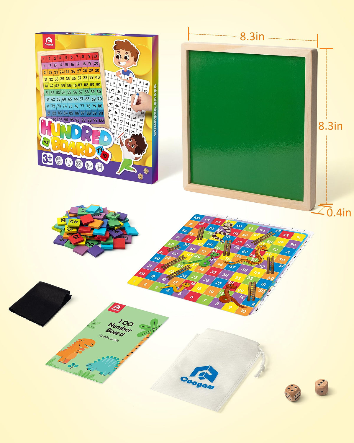 Coogam storage bag provides easy organization for home or classroom.