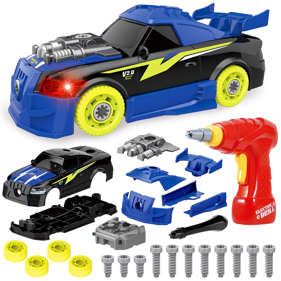 Coogam Take Apart Racing Car parts in action, supporting fine motor skills during hands-on play.
