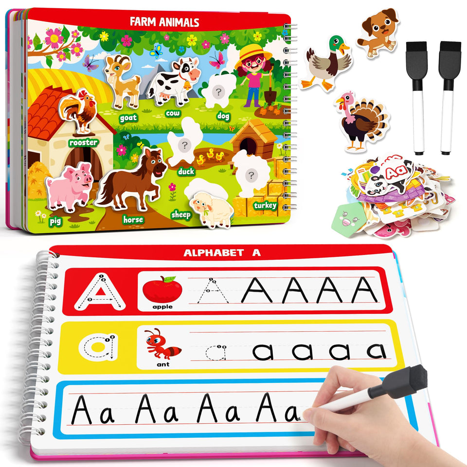 Coogam toddler busy book tracing pages support early handwriting practice