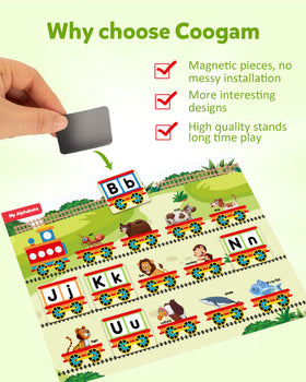 Coogam travel-friendly busy book supports quiet time on the go