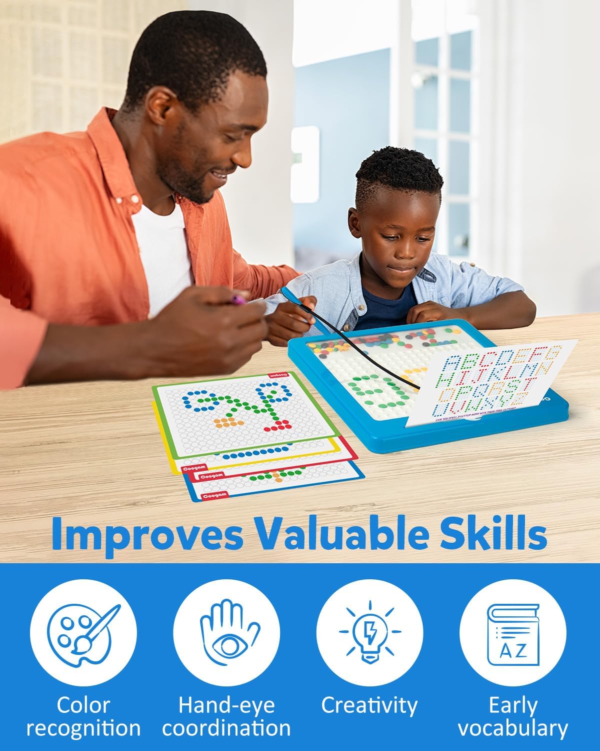 Coogam travel-friendly design makes learning fun during trips.