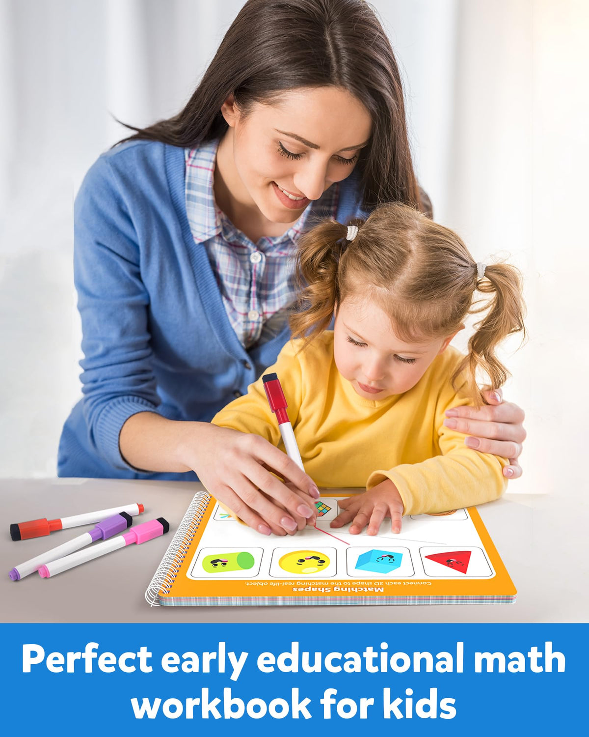 Coogam travel-friendly quiet book page illustrating portable learning on the go