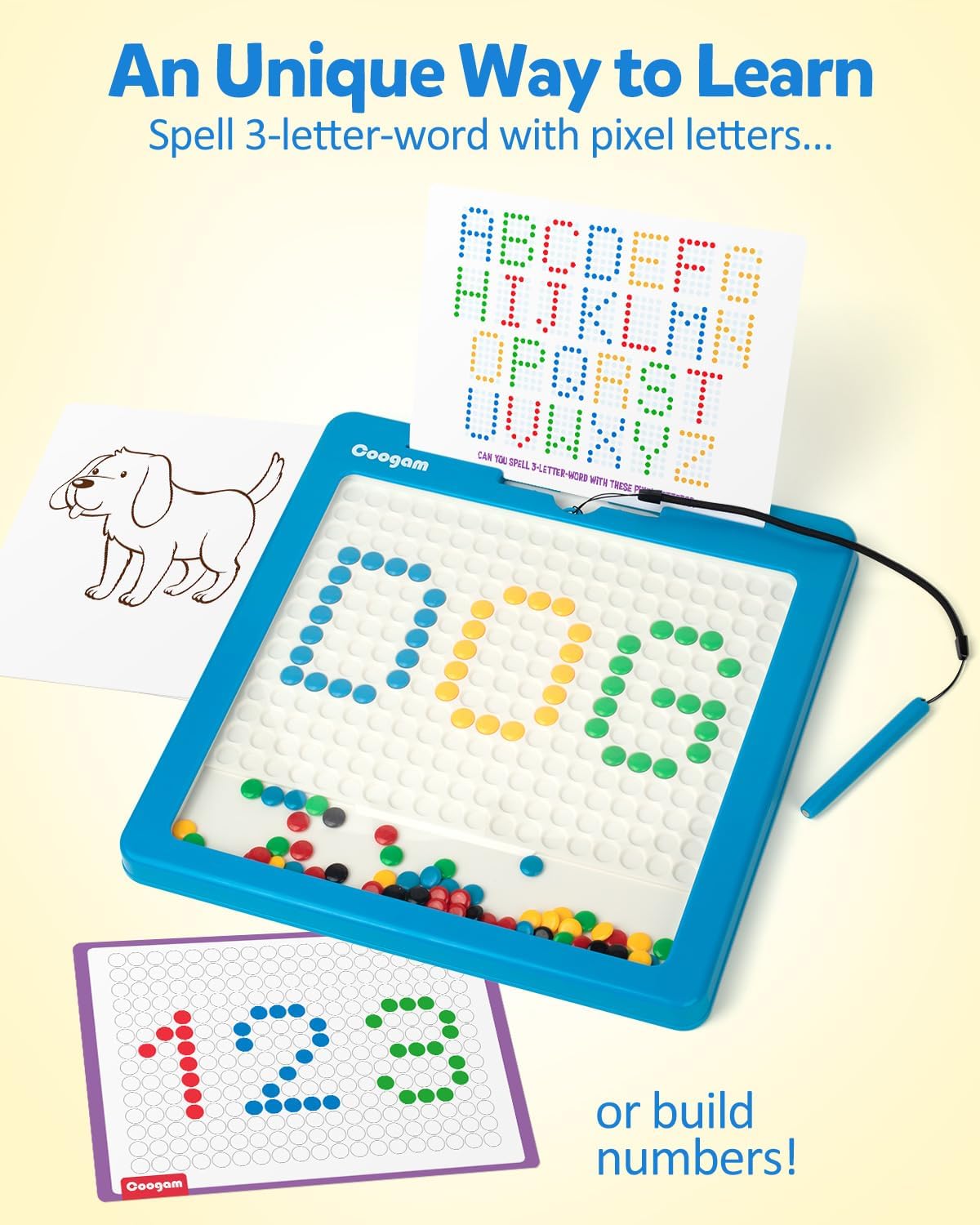 Coogam twenty-pattern ideas help spark imaginative drawing sessions.