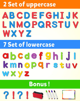 Coogam uppercase and lowercase letters set promotes phonics and word study