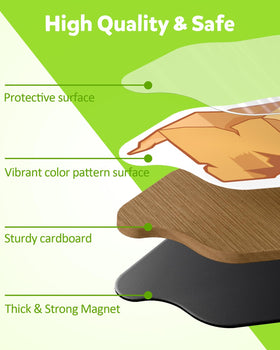 Pieces printed with water-based inks by Coogam for safe, child-friendly play.