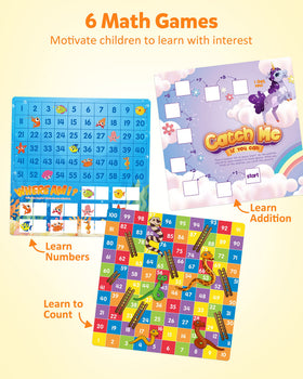 Coogam wooden dice enable hands-on addition and estimation.