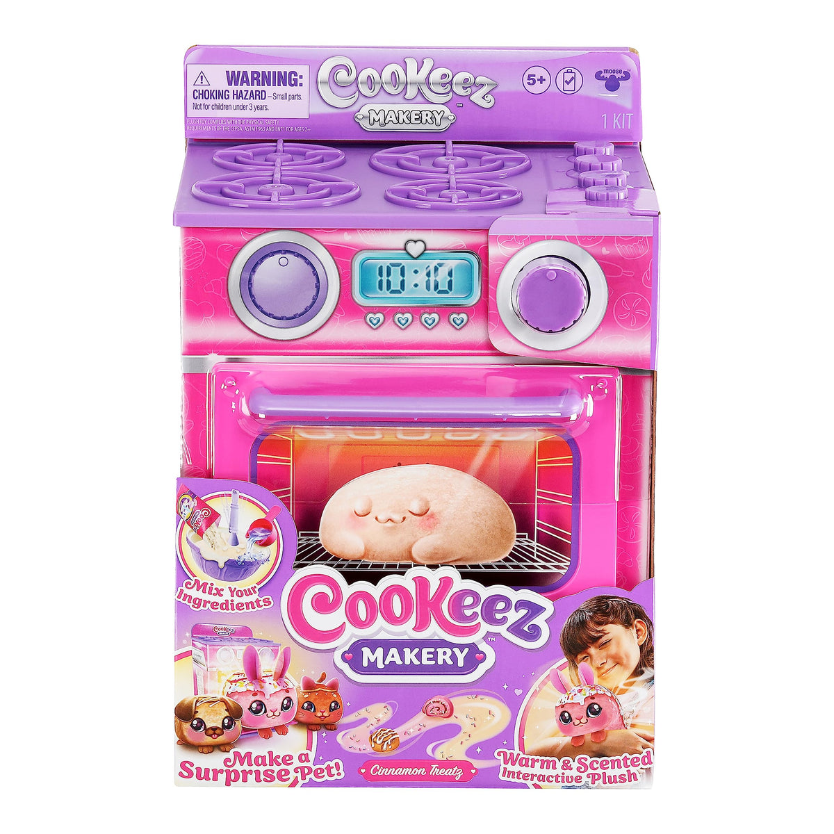 Cookeez Makery Cinnamon Treatz Oven warm-scented plush reveals after bake