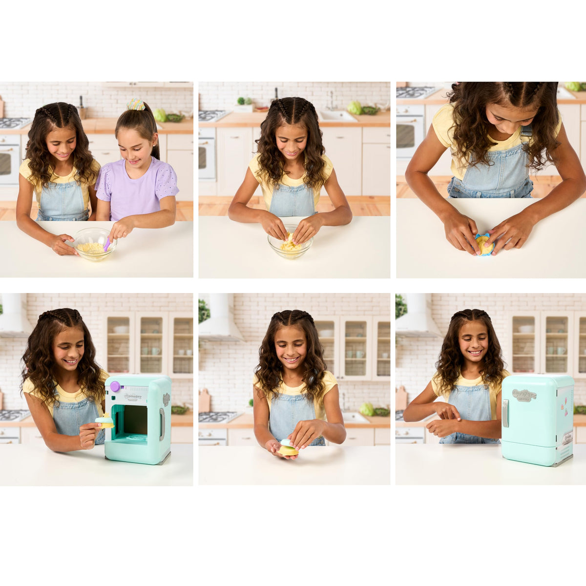 Cookeez Makery Freezy Cakez fridge scene ready for a chill reveal.