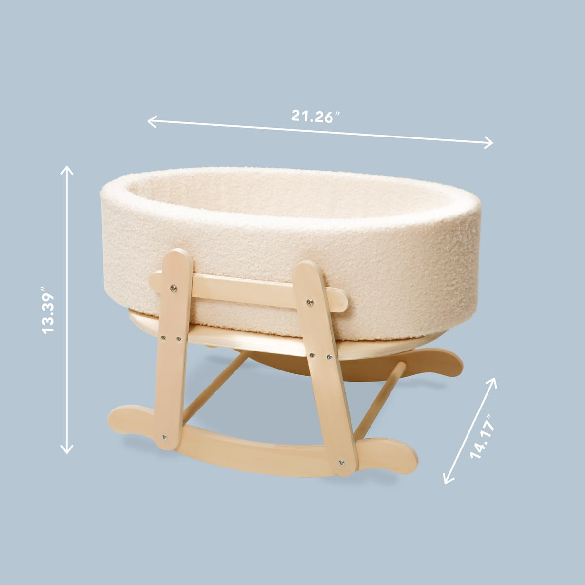 Cookie Bunny display-ready bassinet doubles as charming room decor.