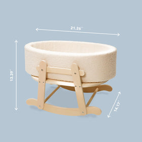 Cookie Bunny display-ready bassinet doubles as charming room decor.