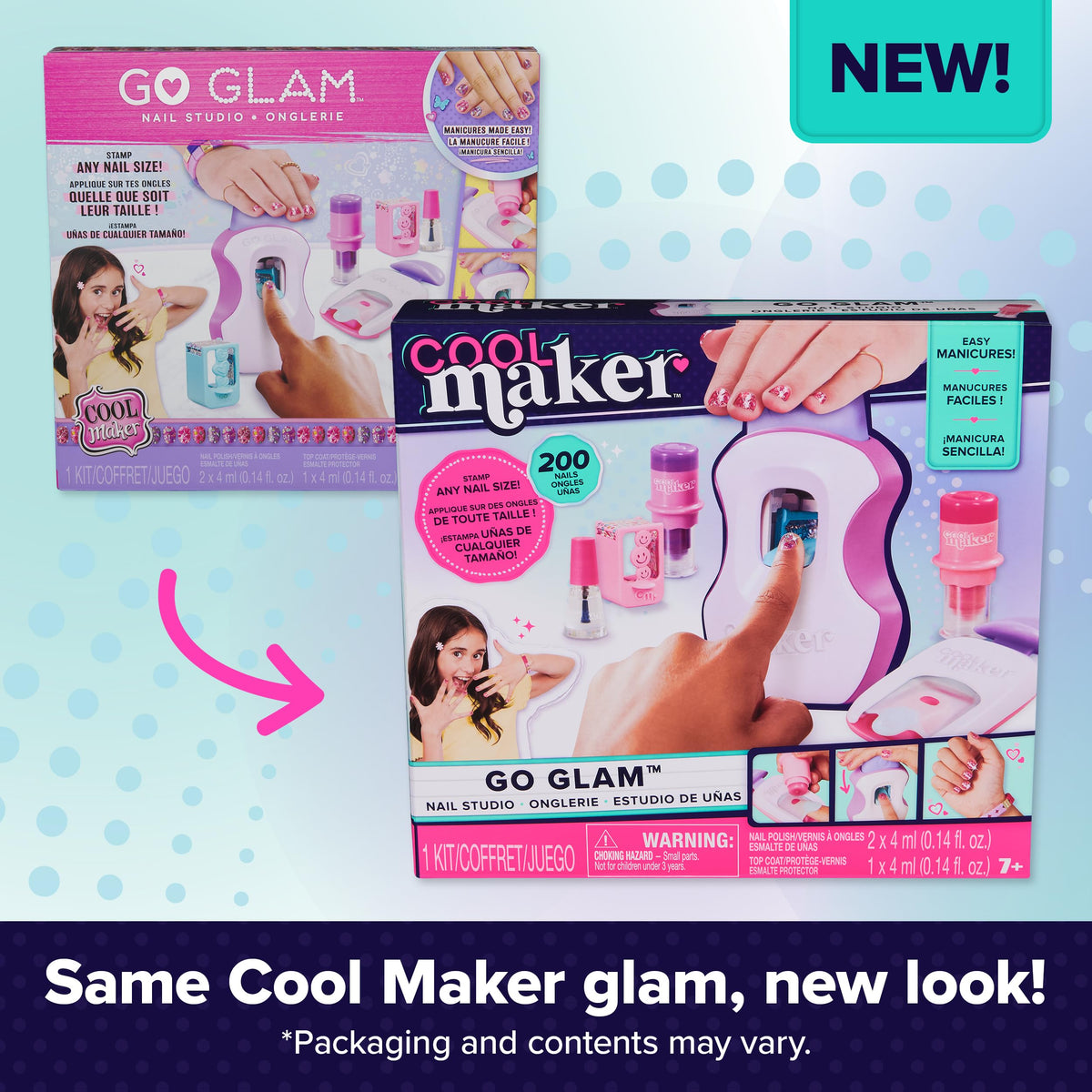 Cool Maker GO GLAM nail mask silicone cover keeps polish off skin.