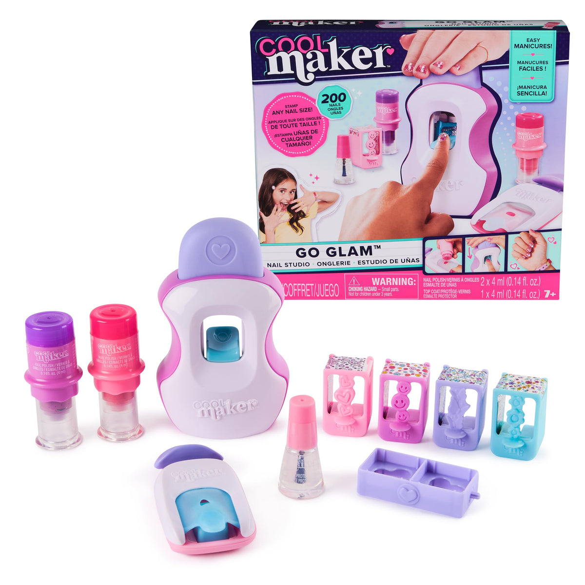 Cool Maker GO GLAM Studio nail stamper for quick, creative manicures.