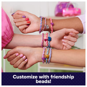 Heart halves and lock-key beads for friendship-themed jewelry designs.