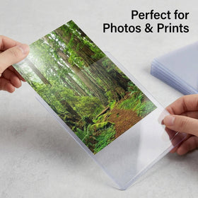 Coolbyl blue-tinted archival sleeve helps preserve prints from fading.