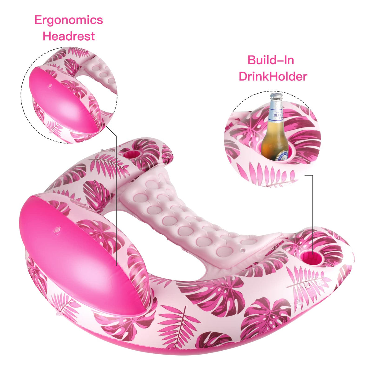 COOLCOOLDEE adult lounge in water demonstrates relaxed cooling position