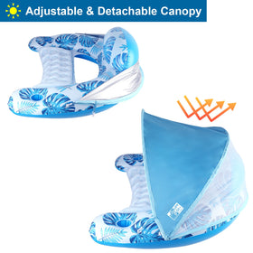 COOLCOOLDEE float features breathable mesh panel behind canopy for airflow.